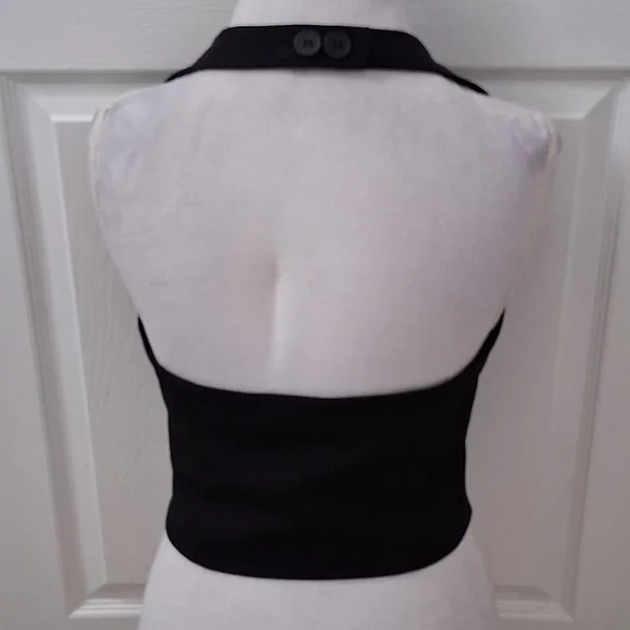 NWT Open Edit Black Halter Vest   Size M - Picture 6 of 14
